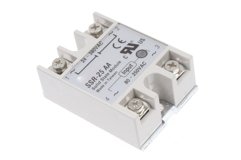 [Australia - AusPower] - NOYITO SSR-25AA Solid State Relay Input 80-250V Output 24V-380V AC Control AC 