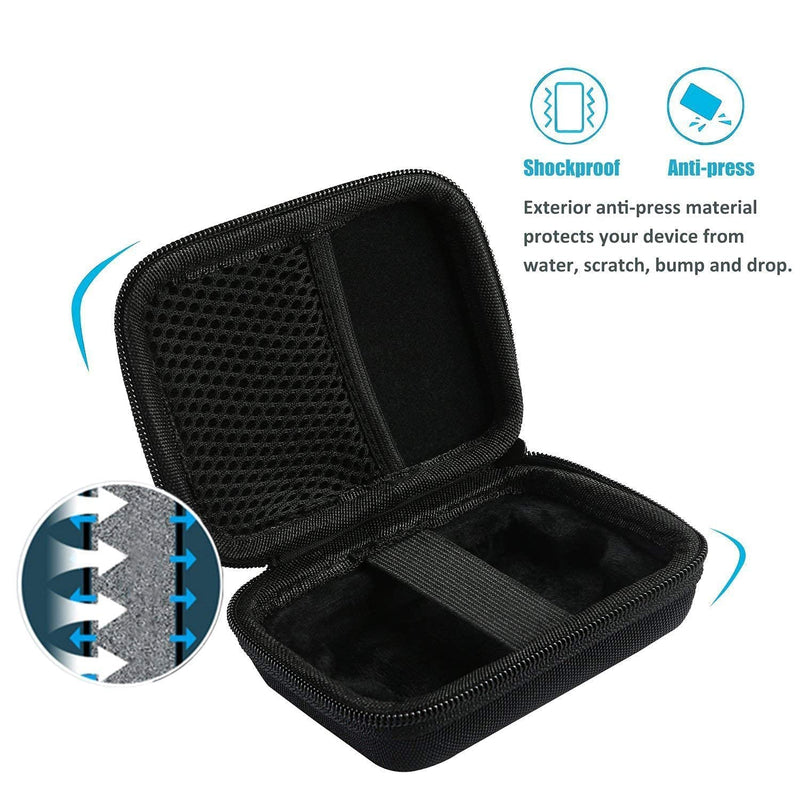 [Australia - AusPower] - ProCase Portable Hard Drive Case Bundle with ProCase Carrying Case for Samsung T5 T3 SSD, Compact Hard Shockproof Carry Case 