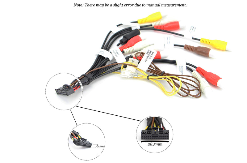 [Australia - AusPower] - Xtenzi RCA Cord Assembly Harness Car Audio Video Compatible with Pioneer AVIC AVH CDP1803 - XT91909 