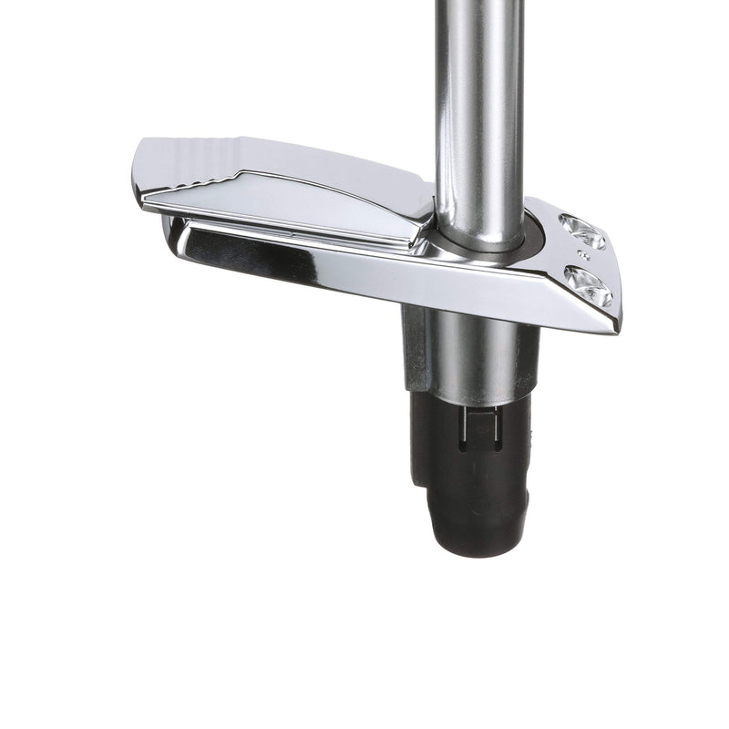 [Australia - AusPower] - Attwood 911339-7 Rectangle 2-Pin Base for 12-Degree Angled Light Pole, Swivel Cover, Zamak Finish, 4 Inches x 1 5/8 Inches 