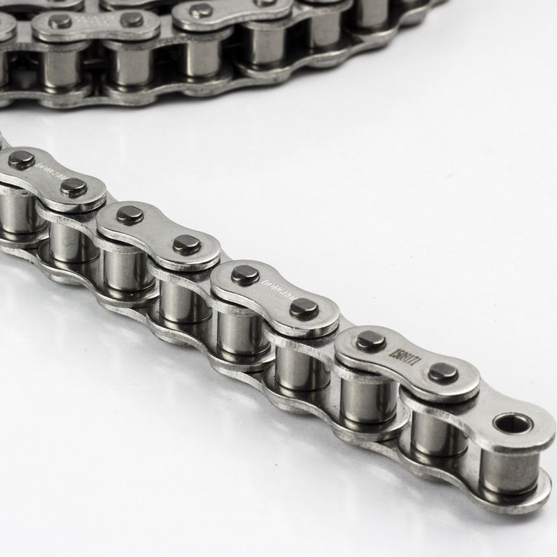 [Australia - AusPower] - Jeremywell 35 SS Stainless Steel Roller Chain 5 Feet with 1 Connecting Link 