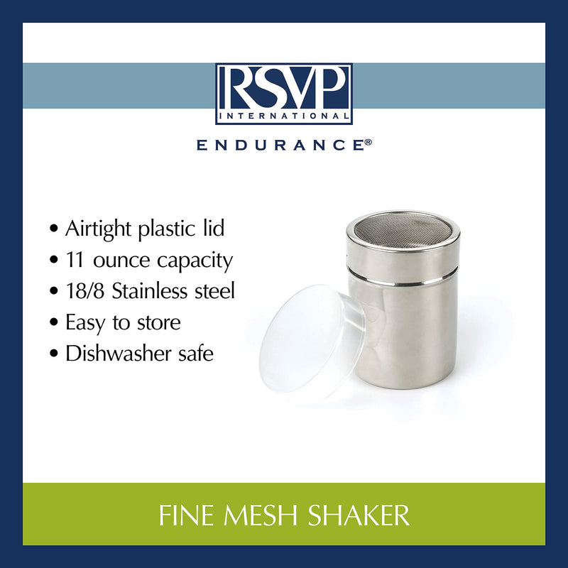 [Australia - AusPower] - RSVP International Endurance Kitchen Shaker Collection Dishwasher Safe, Fine Mesh, Stainless Steel 