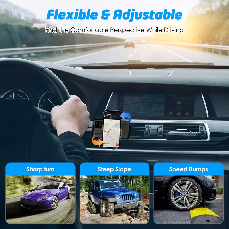 [Australia - AusPower] - WixGear Universal Air Vent Phone Holder for Car, Phone Mount for Car for Cell Phones (New Upgraded Vent Locks) 