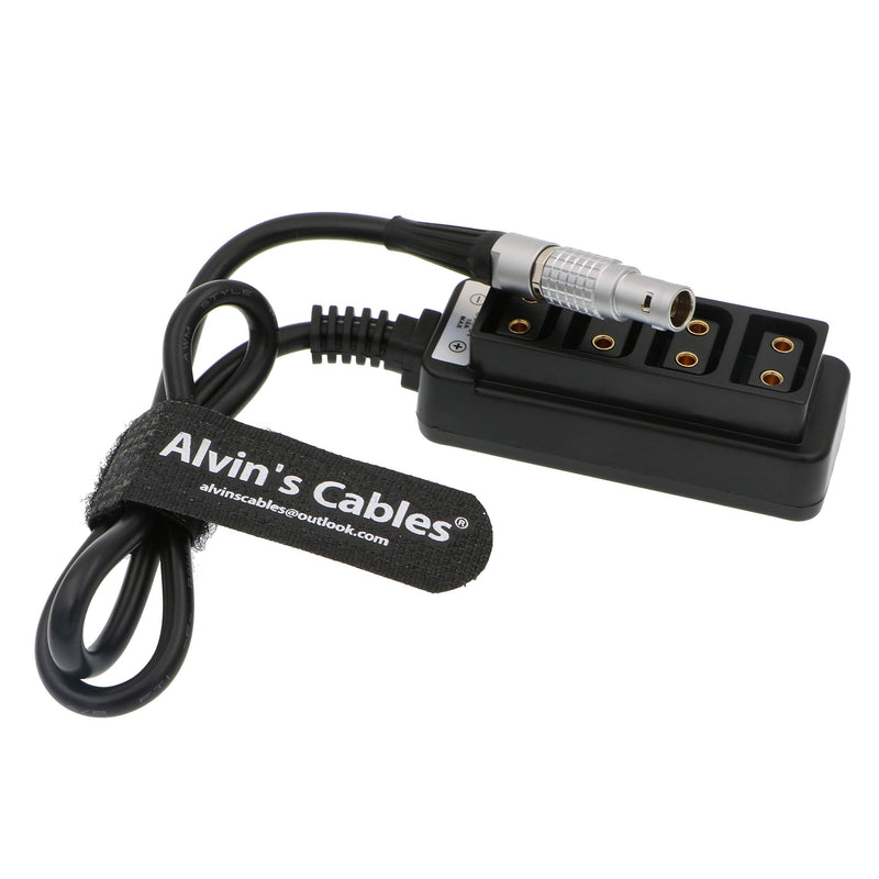 [Australia - AusPower] - Alvin's Cables 2 Pin Male to 4 D Tap Female Splitter Cable for ARRI RED DSMC2 Jetpack RTmotion Sidekick Straight 2 pin 
