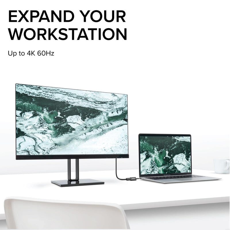 [Australia - AusPower] - Plugable USB C to DisplayPort Adapter 4K 60Hz, Thunderbolt 3 to DisplayPort Adapter Compatible with MacBook Pro, Windows, Chromebooks, iPad Pro, Dell XPS, and More 