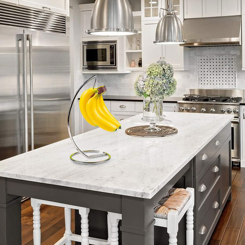 [Australia - AusPower] - Banana Tree Hanger, Stainless Steel Banana Hanging Bracket Wire Banana Tree Stand,Fruit Bowl For Kitchen Counter, Keep All Your Bananas Fresh 