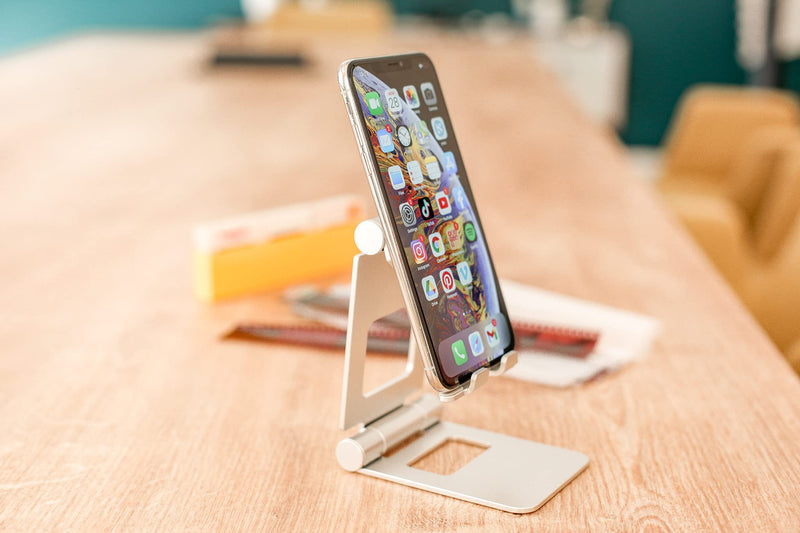 [Australia - AusPower] - Photomyne Large Phone Stand for All iOS and Android Smartphones (Gold) Gold 