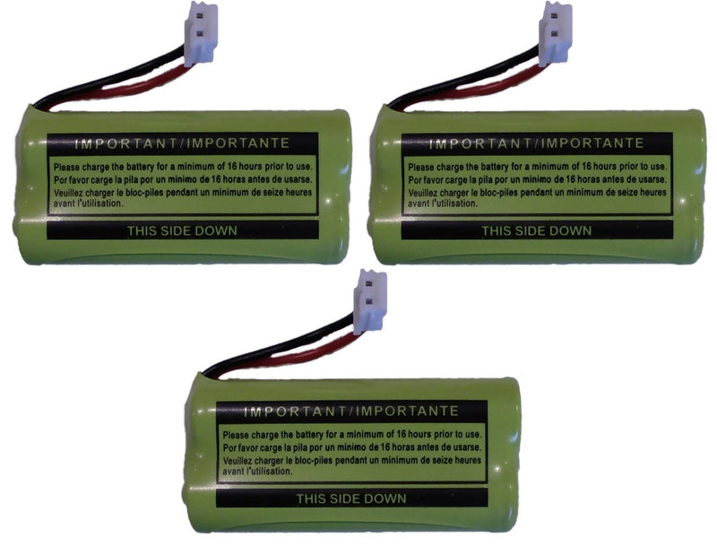 [Australia - AusPower] - Replacement Battery BT184342 / BT284342 for Many GE/RCA Cordless Telephones (See Description) (3-Pack) 3 Count (Pack of 1) 