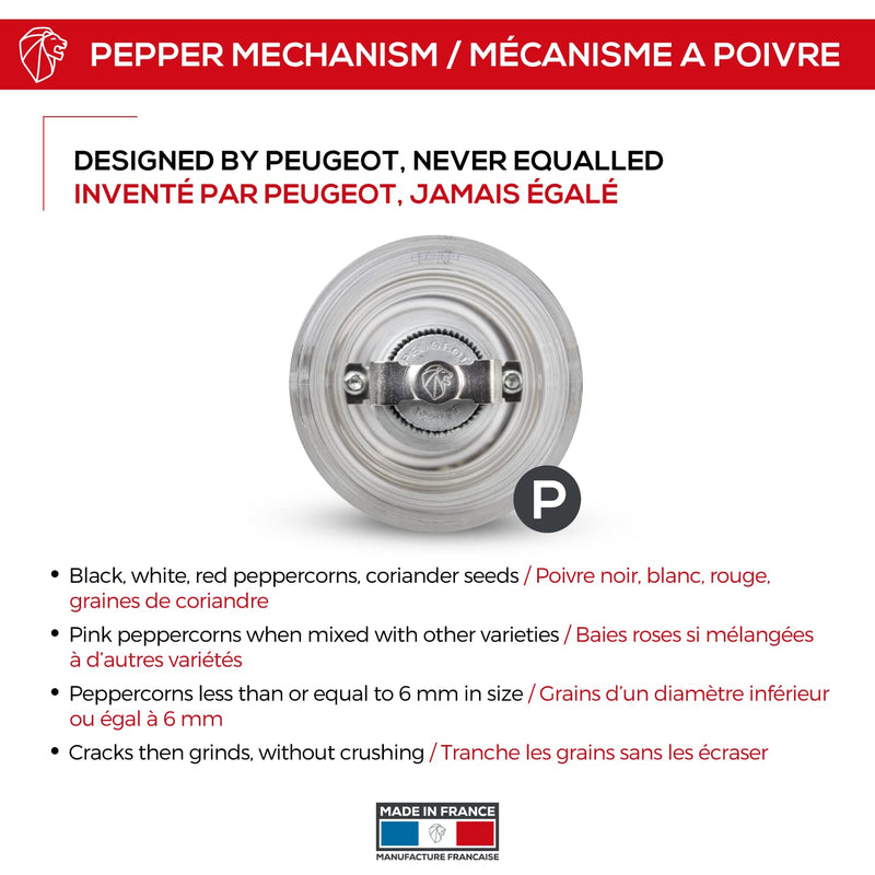 [Australia - AusPower] - Peugeot Nancy 3.5 Inch Pepper Mill, Acrylic 