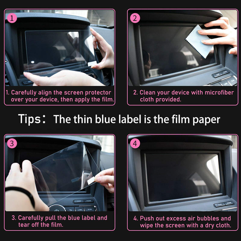 [Australia - AusPower] - Yumzeco Console Navigation Screen Protector Compatible with Mazda MAZDA3 2019-2021/Mazda CX-30 2020-2021, HD Clear Tempered Glass Screen Protector Replacement Anti-Scratch 