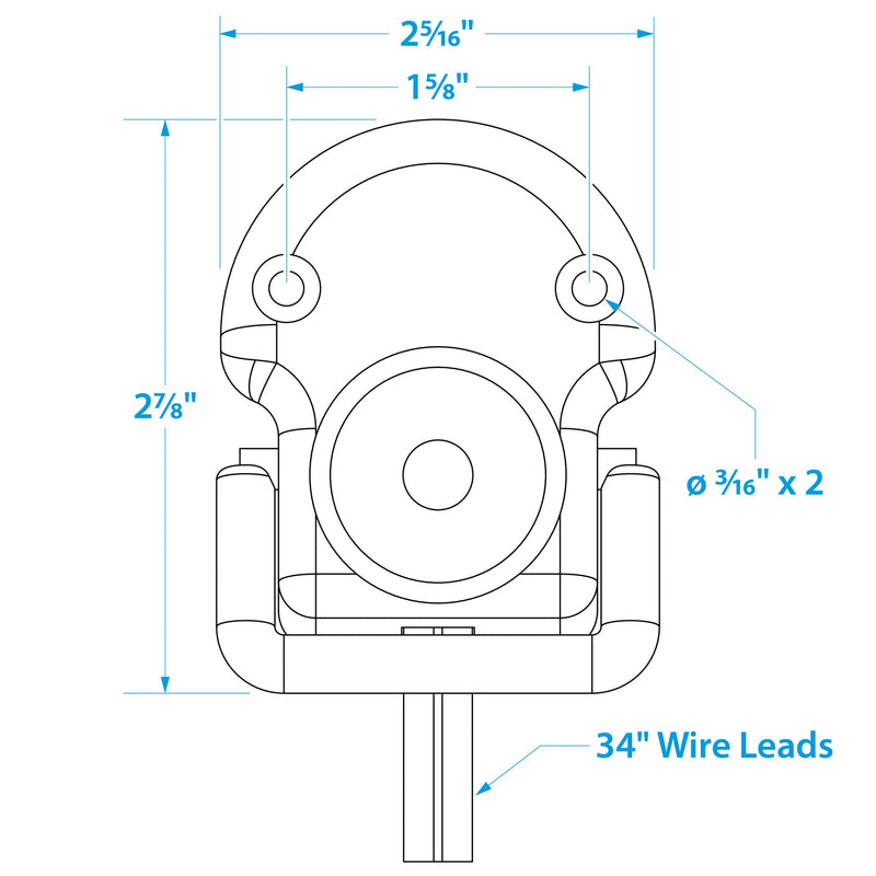 [Australia - AusPower] - Seachoice 28101 Foot Control Switch for Manually Operated Trolling Motors – Rated Up to 50 Amps DC 