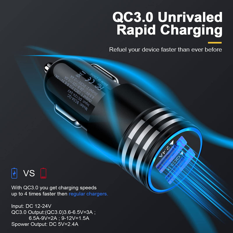 [Australia - AusPower] - Fast Charger Type C Charger Block Wall Plug USB C Car Charger Fast Charging C Charger Cable Cord for Samsung Galaxy S21 S20 Ultra Plus A10e A21 A31 A32 A42 A50 A51,Google Pixel 6 Pro 6 5,Moto G8 G7 
