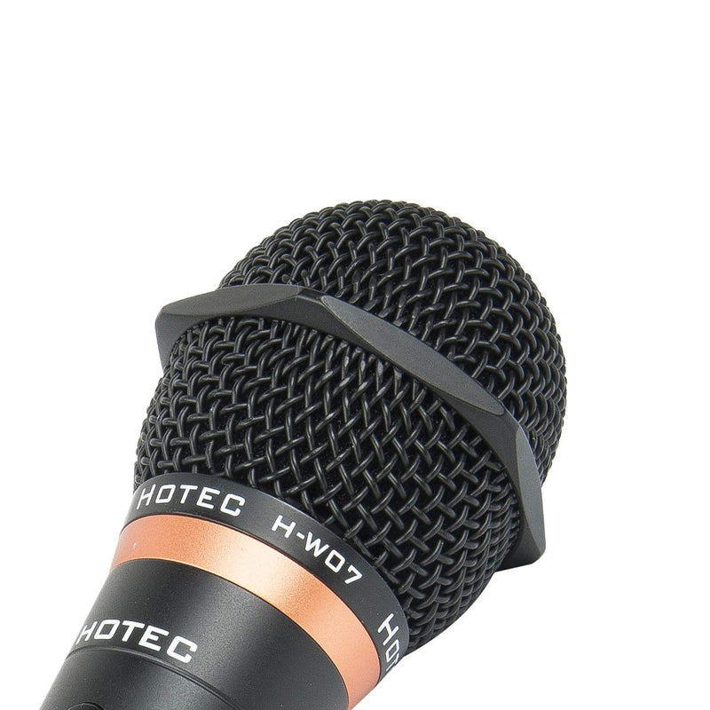 [Australia - AusPower] - HOTEC Premium Vocal Dynamic Handheld Microphone with 19ft Detachable XLR Cable and ON/Off Switch (Metal Black) (H-W07) H-W07 