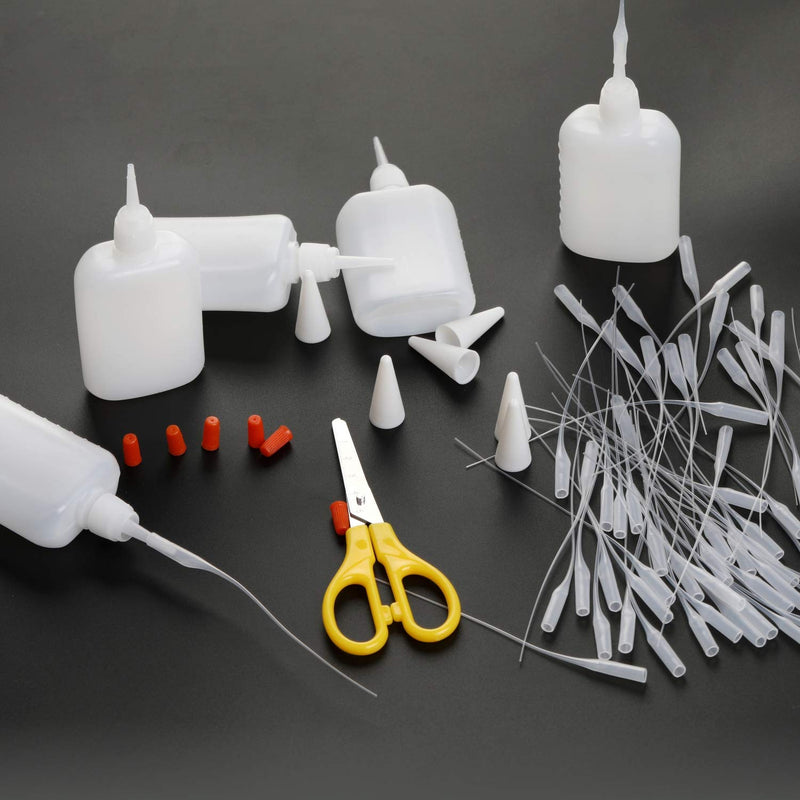 [Australia - AusPower] - BAPHILE 300PCS CA Glue Micro-Tips,Glue Extender Precision Applicator with Glue Bottle for Hobby, Crafting, Lab Dispensing,Adhesive Dispensers Elmers Glue 