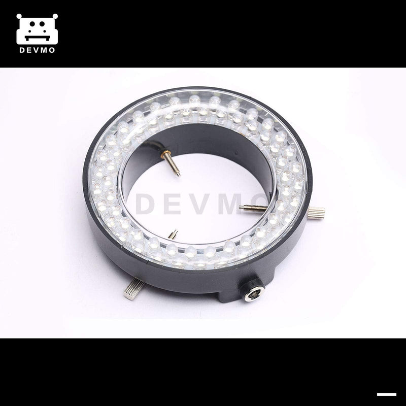[Australia - AusPower] - DEVMO 60-LED Adjustable Ring Light Illuminator Lamp for Stereo Zoom Microscope 1 pcs 