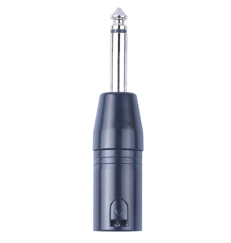 [Australia - AusPower] - XLR Male to 1/4" Adapter - Devinal Upgrade 6.35mm Mono to XLR Gender Changer, Quarter Inch TS to 3 PIN XLR Converter Audio Coupler Connector Metal Construction Mic Jack Plug (3 Pack) 3 Pack Adapter 