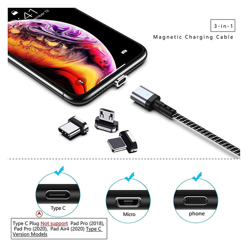 [Australia - AusPower] - SUNTAIHO Magnetic Connector Tips Head [3-Pack] (iOS Tips) iOS Tips 