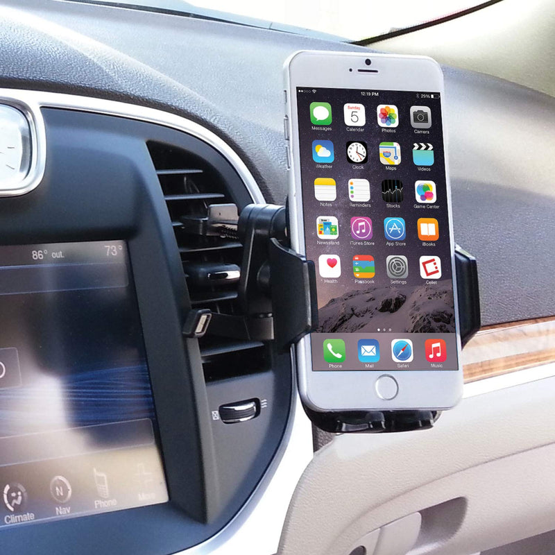 [Australia - AusPower] - Cellet Vehicle Air Vent Phone Holder One Touch Universal Cradle Compatible With iPhone 11 Pro Max Xr Xs Max Xs X SE 8 Plus 7 6S Note 10 5G 9 8 Galaxy S10 5G S10 S10e S10+ J2 S9 S8 Pixel 4 3 XL 
