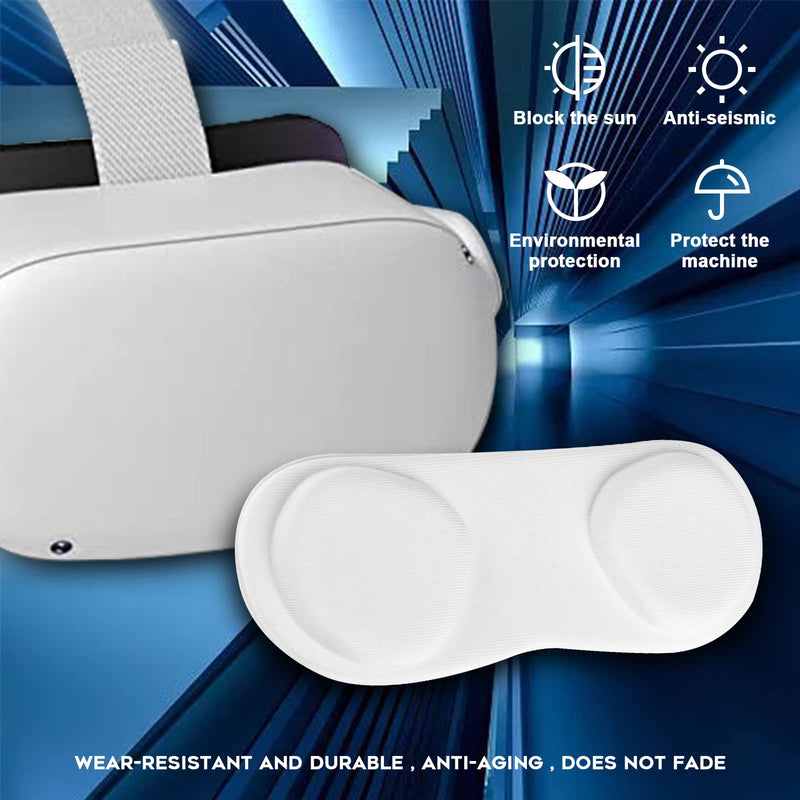 [Australia - AusPower] - (1 Pack) Orzero VR Lens Protect Cover Dust Proof Cover for Quest 2, Quest, Washable Protective Sleeve - White 