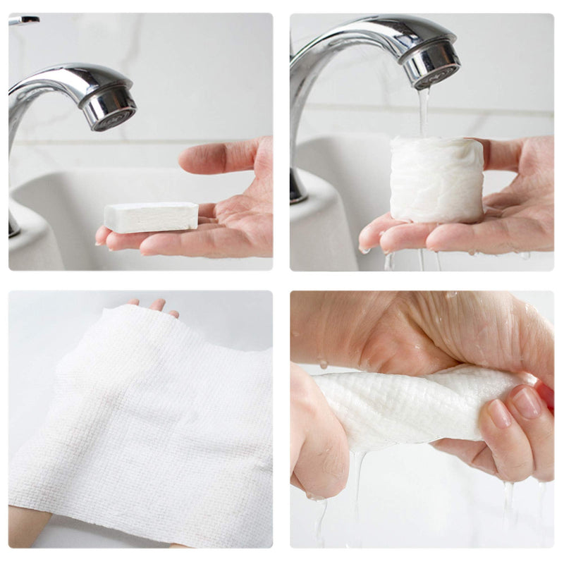 [Australia - AusPower] - Disposable Towel Thicker Style Magic Compressed Towel Large Size Coin Tissue Portable Washcloth Reusable for Travel Camping Hiking Outdoor Sports Beauty Salon 