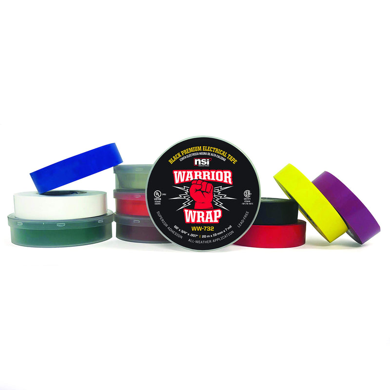 [Australia - AusPower] - WarriorWrap General 3/4 in. x 60 ft. 7 mil Vinyl Electrical Tape, White 