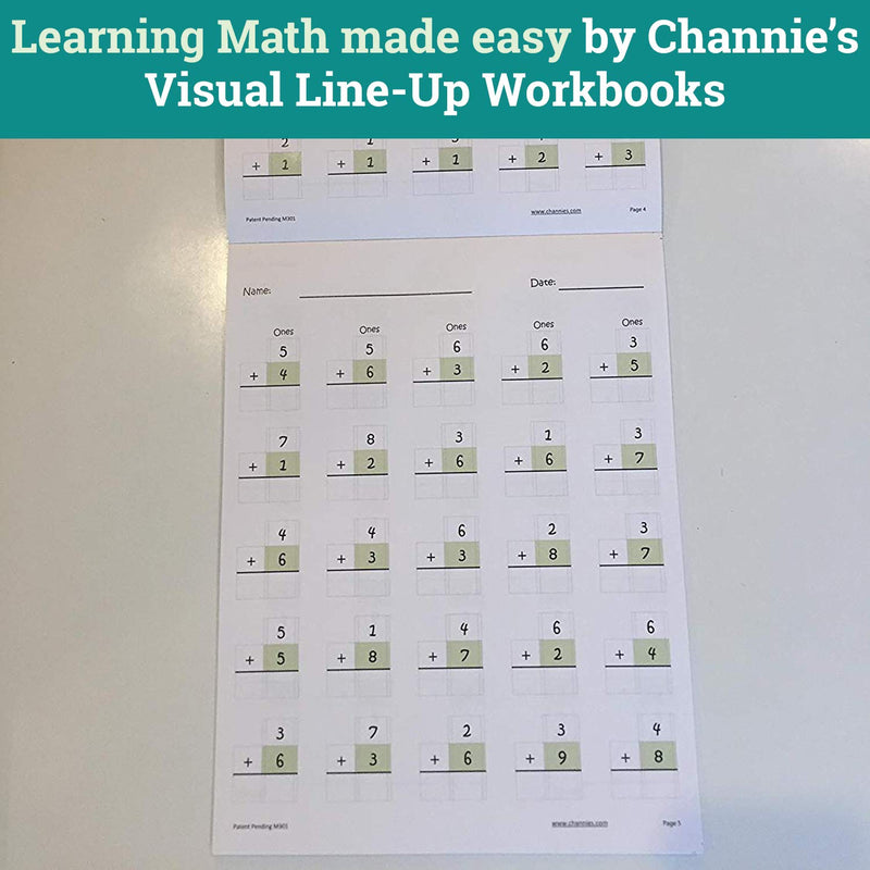 [Australia - AusPower] - Channie’s One Page A Day Single Digit Addition & Subtraction Workbook for Pre-Kindergarten - 1st Grade Elementary School Students, Single Digit Math Practice, 50 Pages 