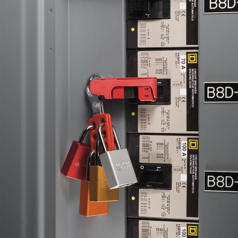 [Australia - AusPower] - Master Lock 416 Lockout Tagout Safety Hasp 1" Inside Jaw Diameter 