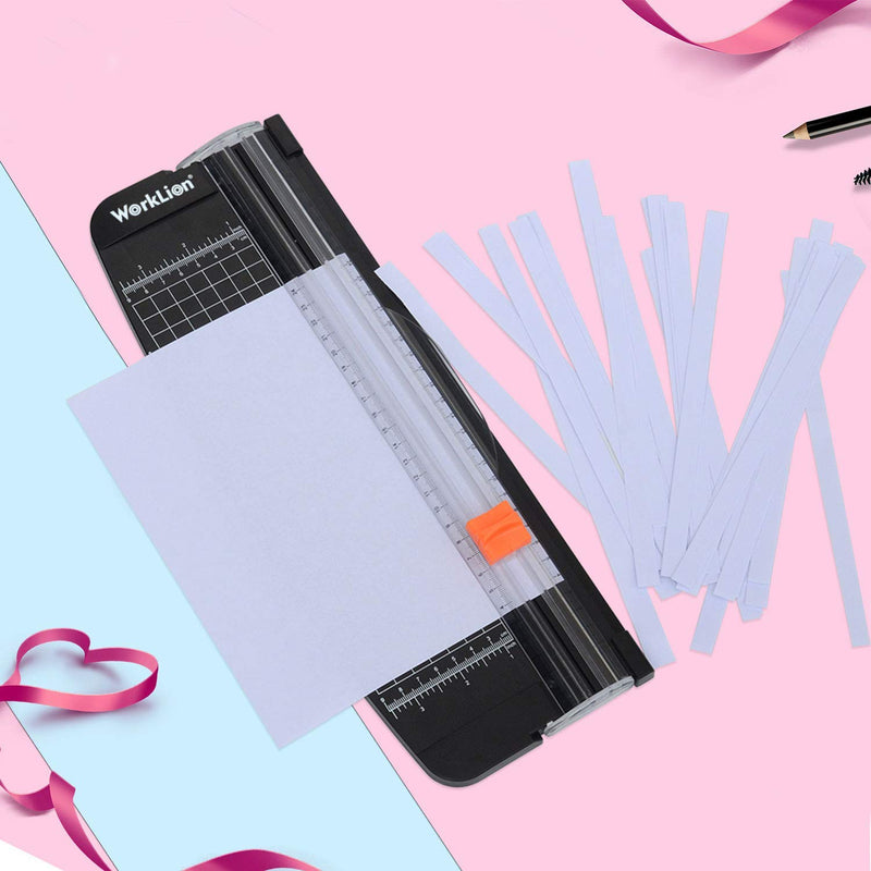 [Australia - AusPower] - WORKLION Small Paper Trimmer, Portable Paper Cutter for Label, Origami, Card, Photo, Coupon, Scrapbook, Cardstock, Laminated Paper, and Craft Project 