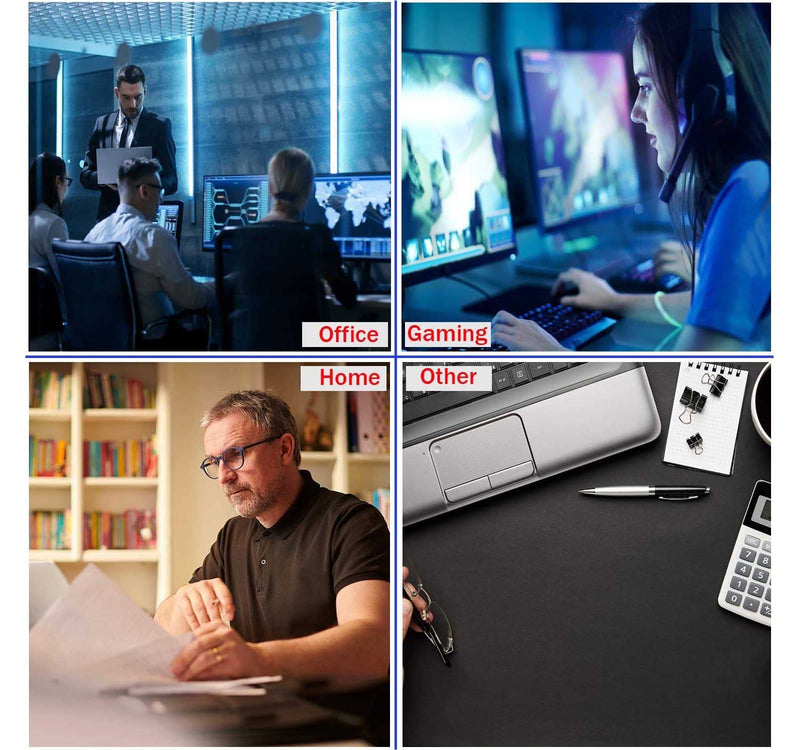[Australia - AusPower] - Large Gaming Mouse Pad, Desk Pad, Keyboard Mouse Mat Non-Slip Mousepad Rubber Base and Stitched Edges for Laptop Computer Office Desk Accessories, 31.5 X 11.8 Inch, Sunrise Mountain Black Cat 