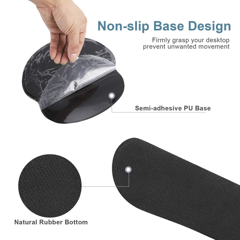 [Australia - AusPower] - Keyboard Mouse Pad Wrist Rest, Gel Ergonomic Wrist Rest Support Mousepads Mat, Non Slip Rubber Base Wrist Support with Memory Foam for Laptop Computer Home Office Work, Durable & Comfortable, Cute Owl 