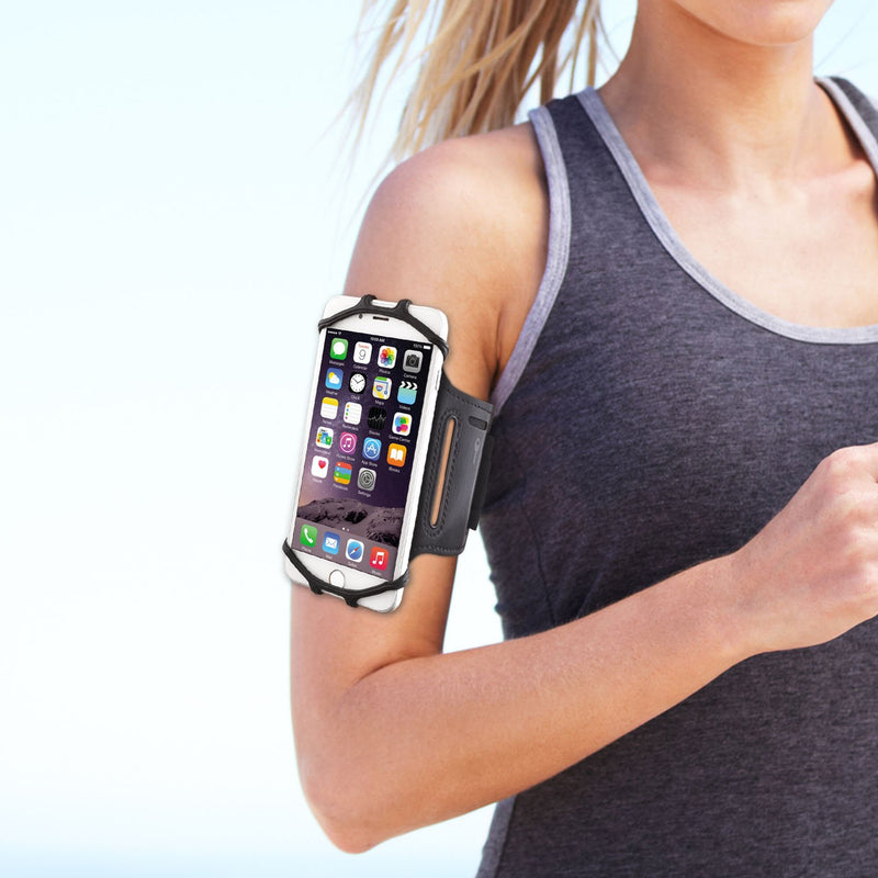 [Australia - AusPower] - WANPOOL Sport Armband with Silicon Holding Net for 4.5 – 6 inch Phones 