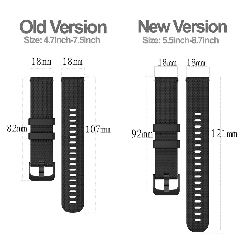 [Australia - AusPower] - 6-Pack Bands Compatible with Veryfitpro Smart Watch ID205 ID205L ID215G ID205U ID205S ID216 Replacement Band, Quick Release Silicone Watch Straps for Women&Men Multicolor6-Pack 