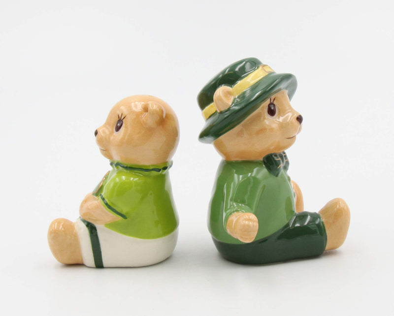 [Australia - AusPower] - Cosmos Gifts Shamrock Teddy Bear S/P Salt and Pepper Set, Multicolored 