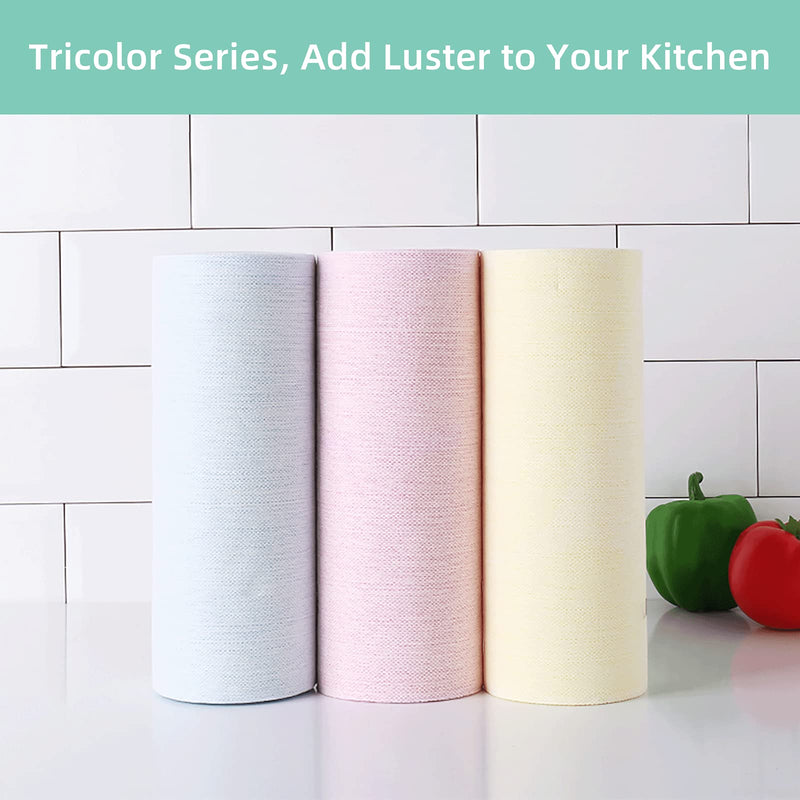 [Australia - AusPower] - KitchLife Reusable Bamboo Paper Towels - 1 Roll, Washable and Recycled Kitchen Roll, Zero Waste Products, Sustainable Gifts, Environmentally Friendly, (Blue) 