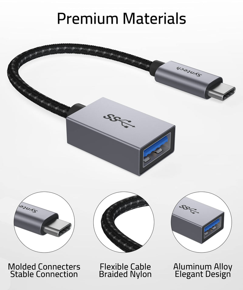 [Australia - AusPower] - USB C to USB Adapter, 2 Pack USB C to USB3 Adapter,USB Type C to USB,Thunderbolt 3 to USB Female Adapter OTG Cable Compatible with iPad Air 2020, MacBook Pro, Air and More Space Gray 