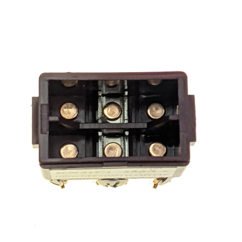 [Australia - AusPower] - IndusTec DPDT 20A 12V 24V (On)/Off/(On) 6 Screw 3 Position DC Control Momentary Automatic Reset Toggle Switch 