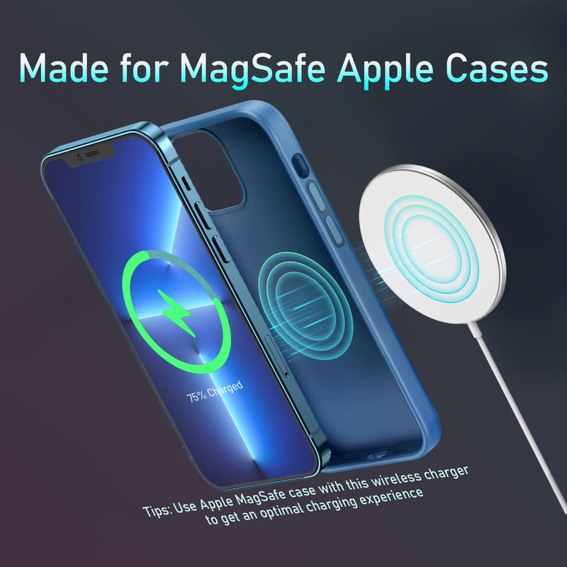 [Australia - AusPower] - Magnetic Wireless Charger for iPhone 13 iPhone 13 Pro, Wireless Charging Pad with 5ft Cable with USB-C Connector, Fast Charger Pad Compatible with iPhone 12 Mini Pro Max and AirPods 2 Pro 
