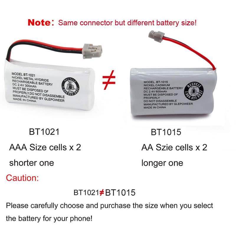 [Australia - AusPower] - GLEPOWEER BT-1015 BT1015 Battery Compatible for BT1007 BT-1007 BT904 BT-904 BBTY0651101 BBTY0460001 BBTY0510001 BBTY0624001 BBTY0700001 HHR-P506, HHR-P506A Cordless Phone(3 Pack) 3 PACK BT1015 