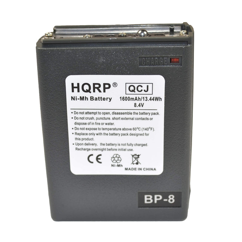 [Australia - AusPower] - HQRP 1600mAh Ni-MH Battery Compatible with Icom BP-8 IC-02AT / 2AT / IC-03AT / 3AT IC-2GAT / 4GAT / 2A / 32A / 32E IC-M2 / M5 / M11 / M12, IC-U2, IC-U12, IC-U16, IC-12GAT Two Way Radio 