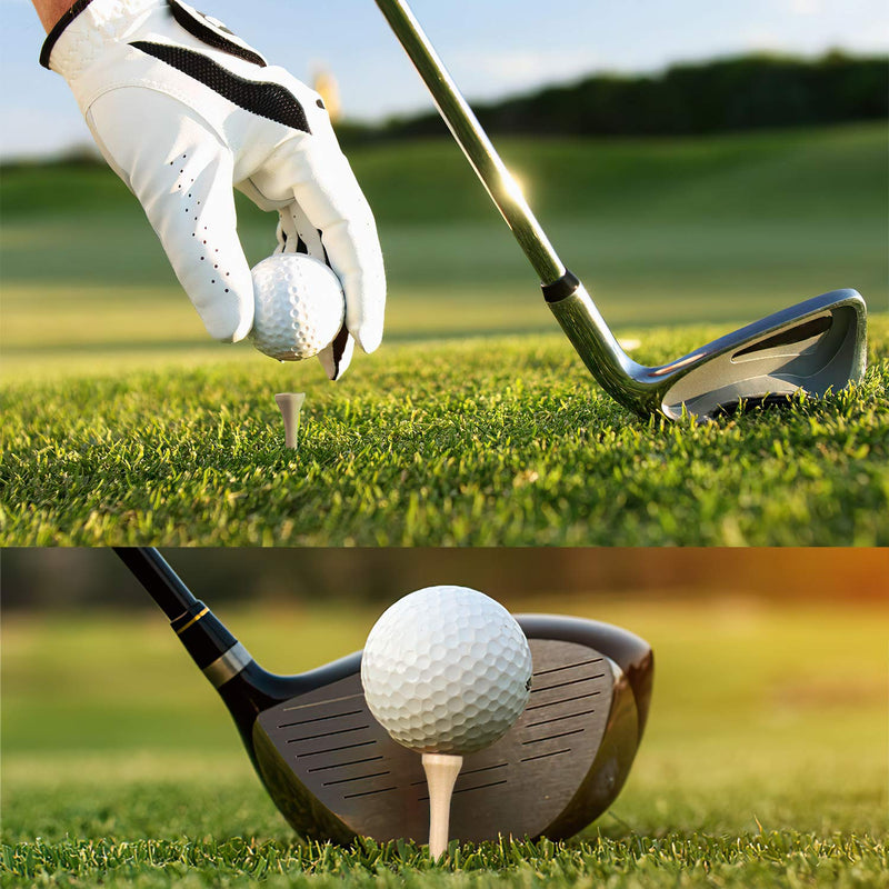 [Australia - AusPower] - Dsenfurn 250 Pack Professional Bamboo Golf Tees 2-3/4 Inch - Stronger Than Wooden Golf Tees Biodegradable & Less Friction 