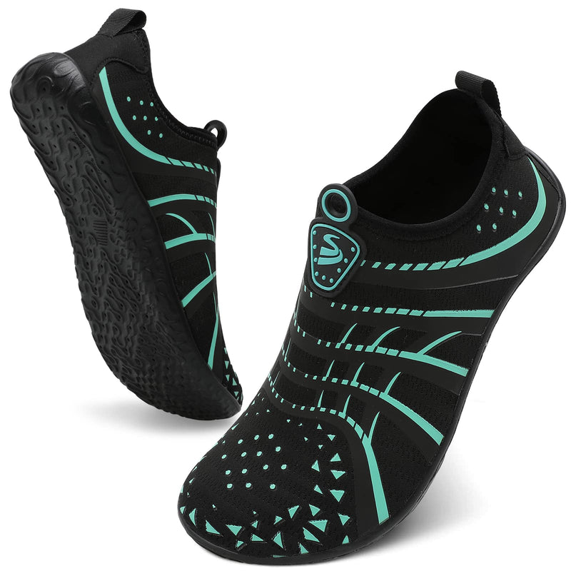 [Australia - AusPower] - Womens and Mens Water Shoes Breathable Quick Dry Soft Barefoot Aqua Socks for Swim Beach Surf Yoga Sport 5.5-6.5 Women/5-6 Men Jiao Blblue 