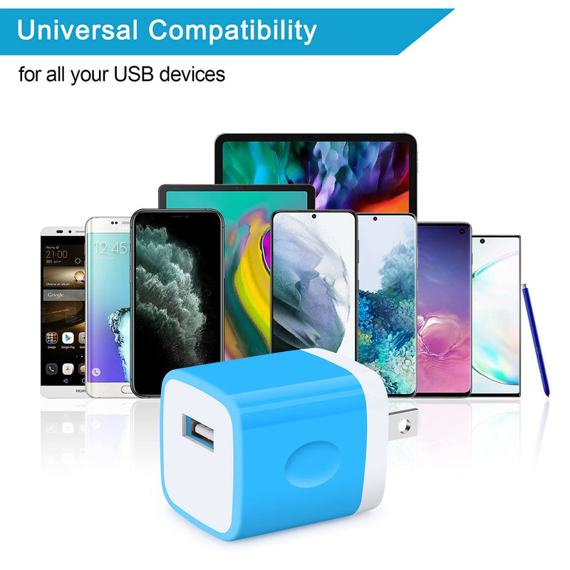 [Australia - AusPower] - Charging Block for iPhone 13,3Pack 1A Power Fast Charging Cube Single Port USB Wall Plug Compatible with iPhone 13 Pro,12,11 Pro Max,SE,8 7 6 Plus, Samsung Galaxy S21 Ultra S20 FE S10 S9 Plus,LG, Moto 3Pack 