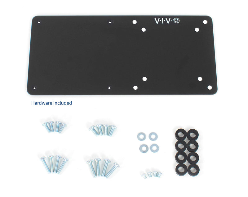 [Australia - AusPower] - VIVO Steel Arm Bracket Holder for Intel NUC, Back of Monitor VESA Metal Plate Mount Extension, Black, MOUNT-VESA01 