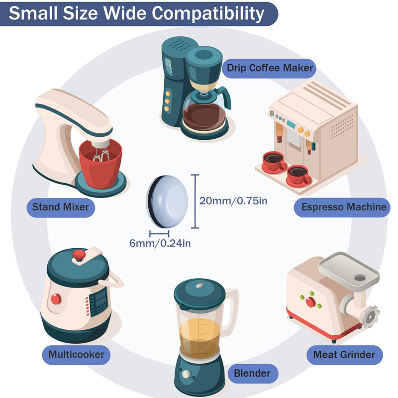 [Australia - AusPower] - Vasterqua 24Pcs Appliance Sliders, 3/4â€ Small Self-Adhesive Appliance Sliders for Heavy Kitchen Appliances, Slide Smooth on Countertop, Compatible with Most Kitchen Appliances 