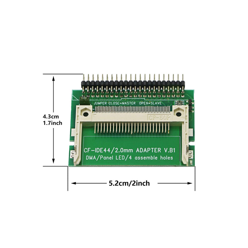[Australia - AusPower] - SinLoon CF to IDE Adapter CF Memory Card to 2.5-inch 44Pin Male IDE Laptop SSD HDD Adapter Card （CF/IDE M ） 