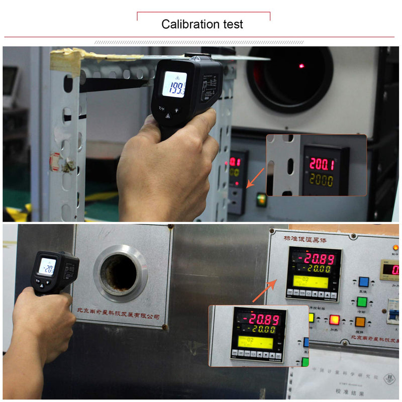 [Australia - AusPower] - Kaemeasu Digital Infrared Thermometer -58℉-1022℉ (-50℃ to 550℃) High Precision Handheld Non-Contact Electronic Thermometer Pyrometer IR Laser Point Gun KM-550 