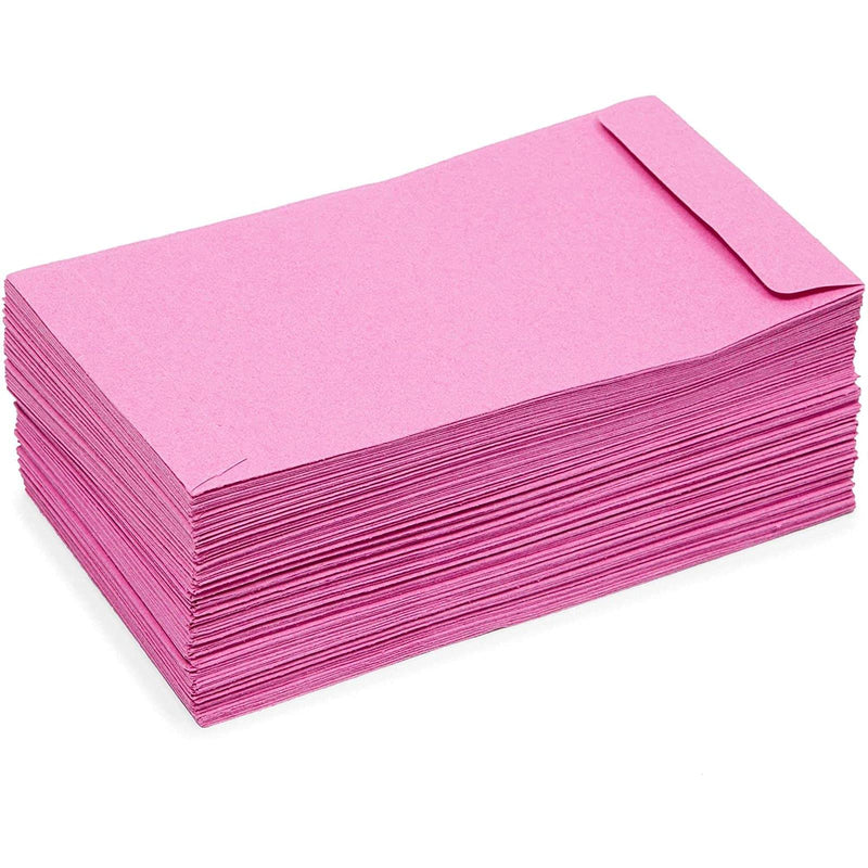 [Australia - AusPower] - Money Saving Envelopes for Cash, Pink Kraft Paper (3.5 x 6.5 In, 100 Pack) 