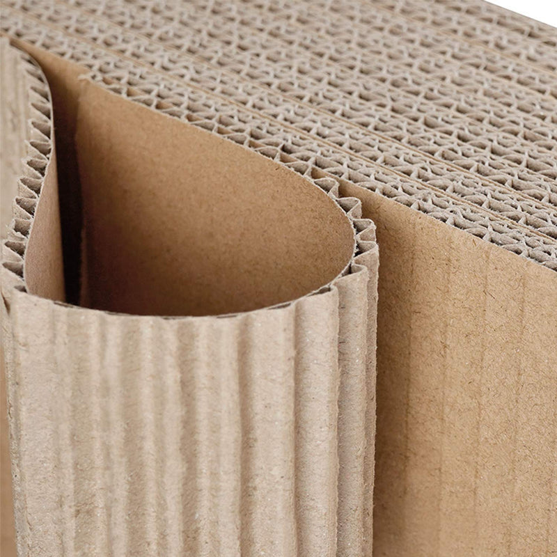 [Australia - AusPower] - 24 Packs Corrugated Cardboard Sheets, Lainrrew Brown Kraft Paper Cardboard Inserts Flat Cardboard Sheets Pads Squares Separators for Packing, Mailing, Arts and Crafts, 7.87 x 11.8" 