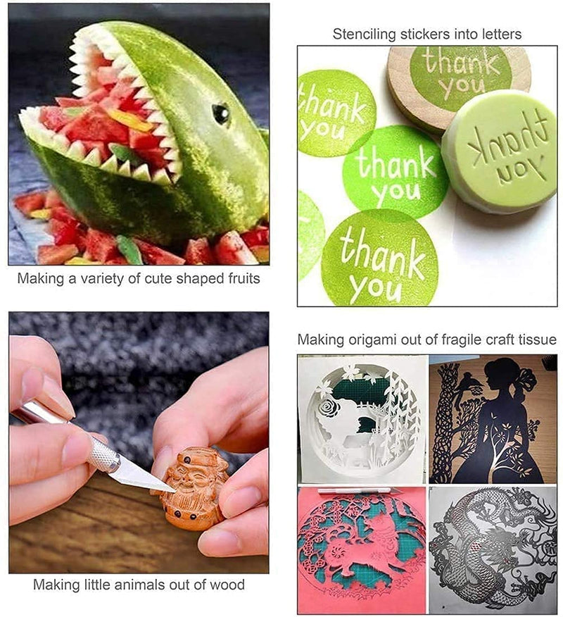 [Australia - AusPower] - DIYSELF Precision Hobby Knife Upgrade Cutting Mat Carving Craft Knife Exacto Knife Utility Knife 