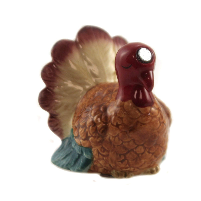 [Australia - AusPower] - Turkey and Pilgrim Magnetic Ceramic Thanksgiving Salt and Pepper Shakers 